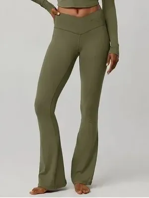 Offline aerie real me flare high rise Cross over waist XL Active #786 thumbnail 1