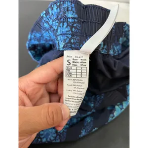 Seafolly‎ Blue Floral Swim Shorts Boardshorts Elastic Waist Resort Beach Small thumbnail 4
