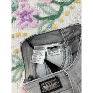 Levis Super Skinny Grey Denim‎ Jeans W24 L30 Mid Rise 11997-0214 thumbnail 6
