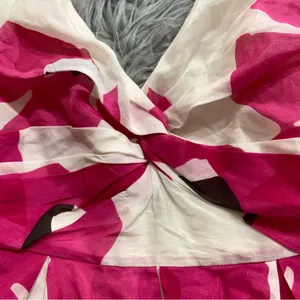 Alice + Olivia Poppy silk floral a-line dress thumbnail 9