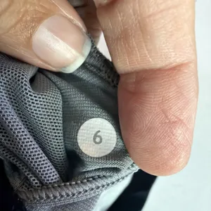 Lululemon Black grey small striped sports bra athleisure size 6 energy gym thumbnail 6