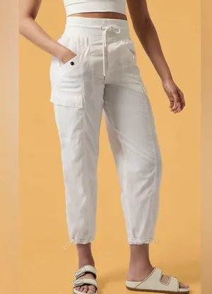 Athleta Alicia Keys Size 8 Keys High Waist Nylon Utility Jogger Cargo Pants thumbnail 2