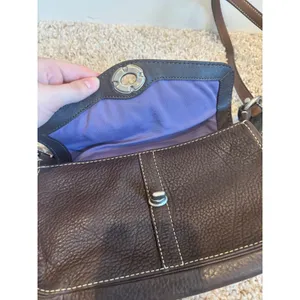 Coach Legacy Crossbody Brown Pebbled Leather Turnlock Flap Bag 10888 Vintage Y2K thumbnail 3