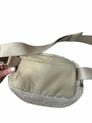 lululemon athletica Cream Sherpa Crossbody Belt Bag thumbnail 3