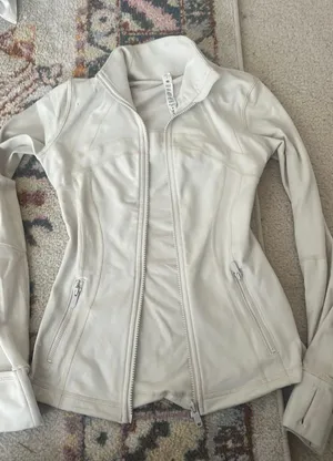Cream Lululemon Jacket Zip-Up thumbnail 3