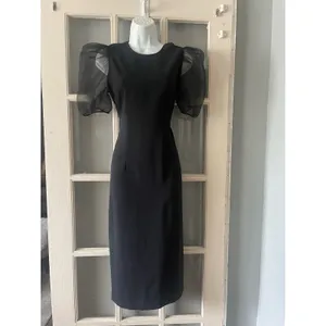 Zara‎ puffy Sleeves Black Dress thumbnail 7