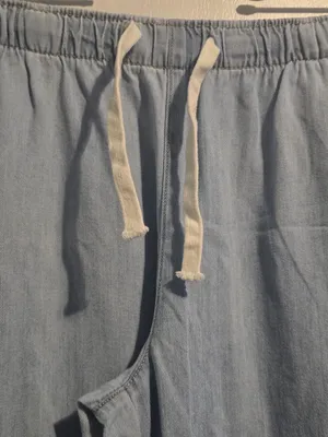 stradivarius Light Blue Wide-Leg Drawstring Jeans thumbnail 5