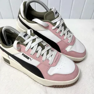 Puma Puma Carina Street Platform Sneaker Pink‎ and White Casual Sneakers size 8 thumbnail 2