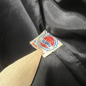 Vintage ILGWU Black Boucle Wool Jacket‎ Union Made Textured Blazer Coat thumbnail 8