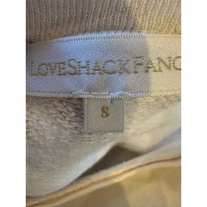 LoveShackFancy Sweatshirt Women Small Beige Corinne Ruffle Detail‎ Cropped Boho thumbnail 9