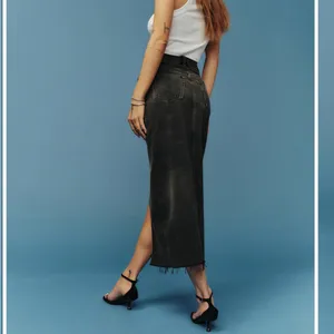 Reformation Black Denim long Skirt. 27 thumbnail 16