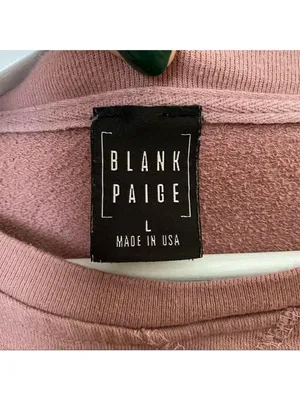 Blank Paige Sweatshirt Crewneck Weekend Graphic Pink Casual Athleisure Trendy thumbnail 6