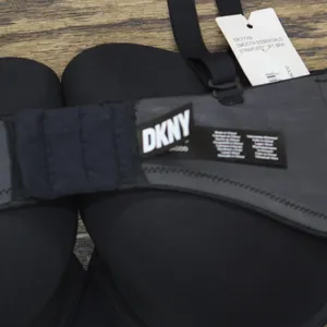 DKNY Womens Smooth Essentials Strapless Bra DK7749 Black 34DDD thumbnail 5