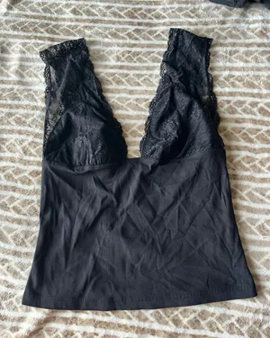 black lingerie top thumbnail 1
