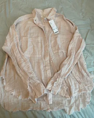 Urban Outfitters Linen button up thumbnail 1