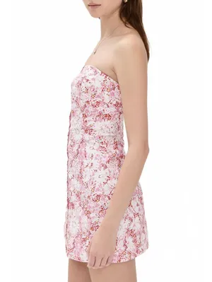 Free People Tomas Mini Dress NWT Pink Confetti Combo XL thumbnail 6