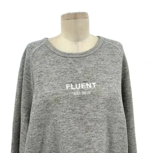 Marine Layer Heather Gray Fluent Crew Neck Pullover Sweatshirt‎ Size Large thumbnail 2