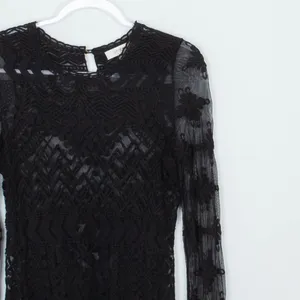 Umgee USA Black Lace Long Sleeve Dress Women's Size‎ Small thumbnail 2