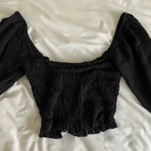 Black urban outfitter top with bell sleeves thumbnail 1