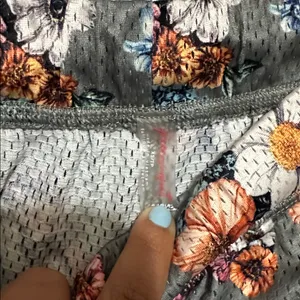 Free People Movement - When In Venice Printed Shorts Floral Gray new without tag thumbnail 6