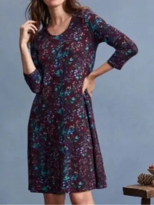Garnet Hill Seamed Knit Trapeze Dress Large NEW thumbnail 1