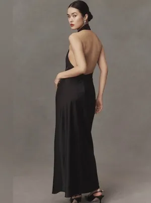 Significant Other Darcy Backless Dress In Black - Size 8 US NEW $256 thumbnail 2