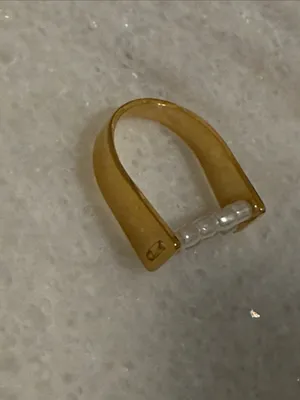 Plunder Romane Gold Pearl Accent Women’s Ring New thumbnail 4