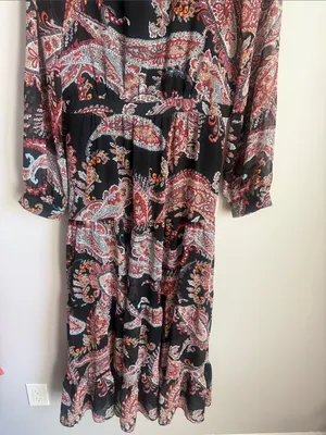 Anthropologie Paisley Maxi Dress 12 thumbnail 7
