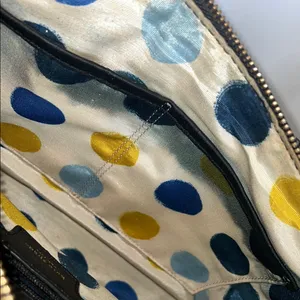Kate Spade Black Shoulder Bag polka dot interior thumbnail 6