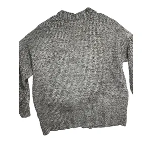 A New Day Cardigan Women Medium Brown White Marled Open‎ Front Pockets VN1268582 thumbnail 7