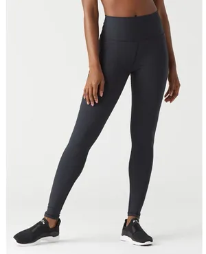 GLYDER • Jubilant Leggings black ribbed texture high rise workout athletic thumbnail 1