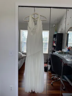 Ivory maxi meshki dress thumbnail 3