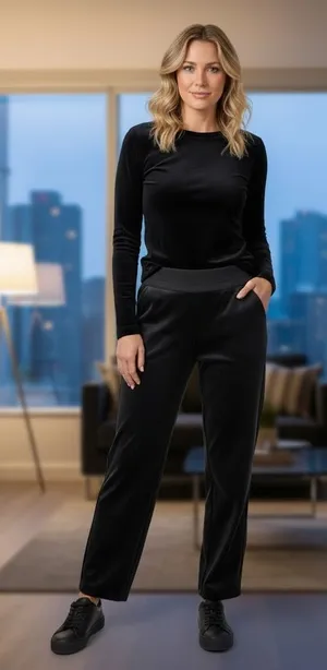 Lululemon Black Stretch Athletic Jogger Pants Women’s Large thumbnail 1