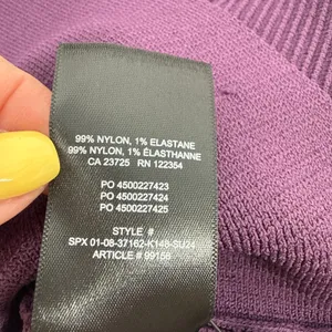 Aritzia Babaton‎ Sculpt Knit Racer Mini Dress L Dewberry Purple NWT Ribbed Tank thumbnail 9