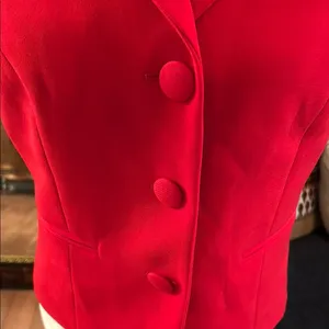 Elegant Red Women's Blazer thumbnail 4
