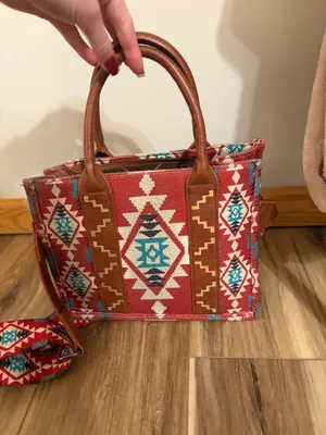 Aztec Maroon Wrangler Purse  thumbnail 2