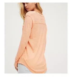 Free People Betty Scoop Neck Long Sleeve Top thumbnail 3