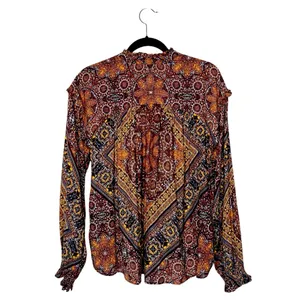 Free People Little Runaway Medallion Print Top Size M thumbnail 4