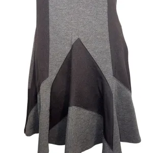 HALE BOB‎ Sleeveless V Neck Fit and Flare Dress Panel Blocked Black & Gray EUC S thumbnail 4