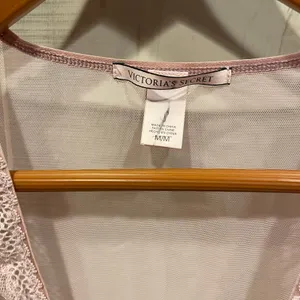 Cute sexy pink blush lace mesh bodysuit deep v-neck Victoria’s Secret festival thumbnail 4