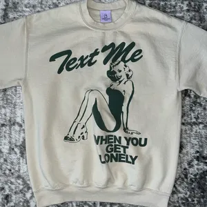 Lonely Ghost Text Me When You Get Lonely Crewneck Sweater thumbnail 3