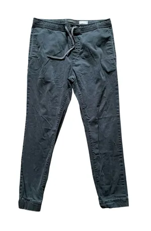 Aeropostale Men's Twill Jogger Pants Navy Blue Size Medium (36x27) thumbnail 1