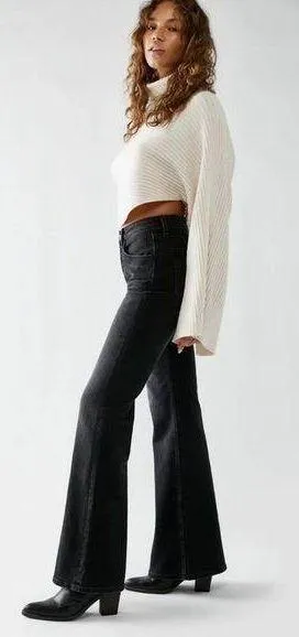 Free People We The Free Curvy High Rise Flare thumbnail 1