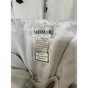 Sherri Hill‎ White Black Floral Lace Strapless Bubble Hem Mini Dress 4 Hoco Prom thumbnail 8