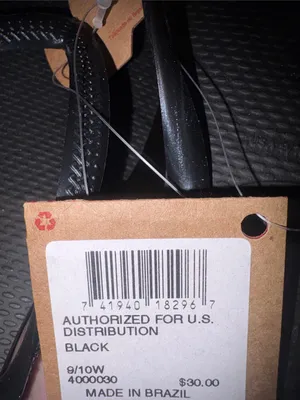 Havaianas Black Women's Flip Flop Sandals size 9/10 new thumbnail 8
