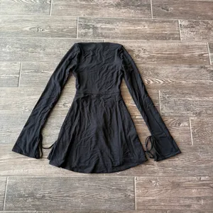 Oh Polly Baize Square Neck Long Sleeve Mini Dress thumbnail 5