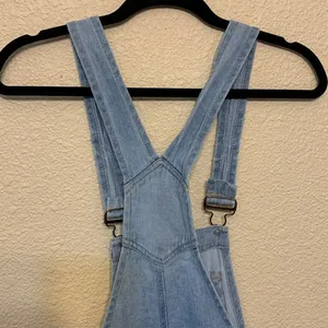 Lei denim short overalls sz S y2k 90s light wash casual western cowgirlcore long thumbnail 7