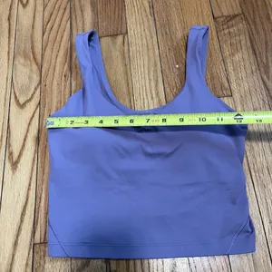 Lululemon Align Nulu Cropped Tank Top in Purple Ash Size 6 thumbnail 7
