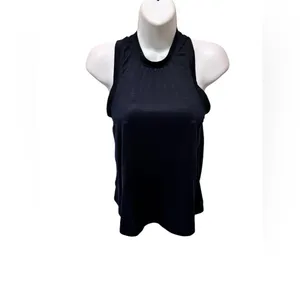 Vuori Crewneck Racerback Waist Length Tank Black Sz M Relaxed Fit Performance thumbnail 3