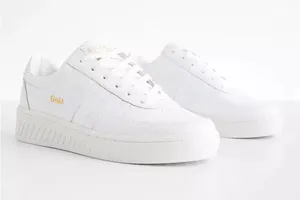 Women’s Gola Grandslam Leather Sneakers Size 10 thumbnail 3